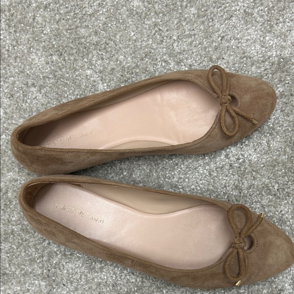 Stuart Weitzman Brown Suede Loafers - Picture 2 of 5